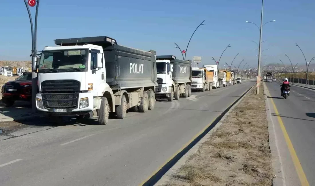 Malatya hafriyat kamyoncuları, trafik