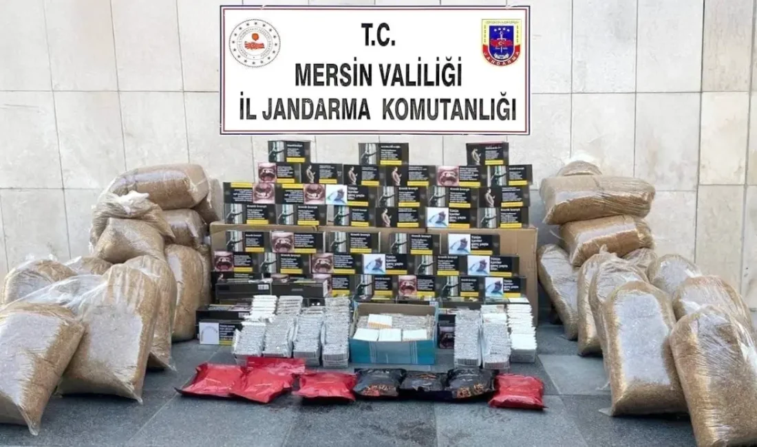 Mersin’de düzenlenen kaçak sigara