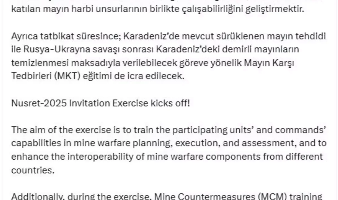 Milli Savunma Bakanlığı’nın Mayınla