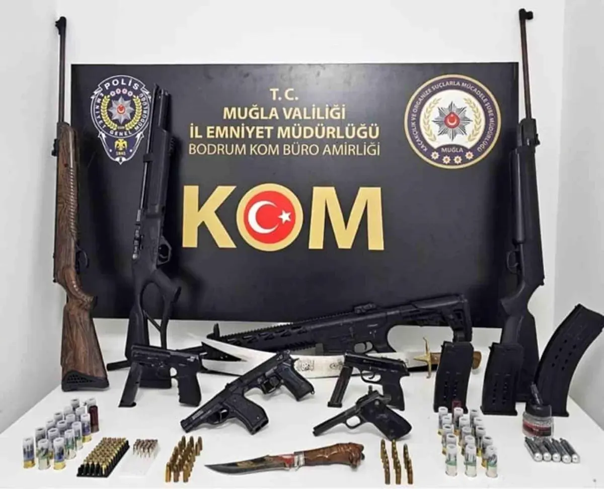Muğla Emniyetinden Silah Kaçakçılığına Yönelik Büyük Operasyon