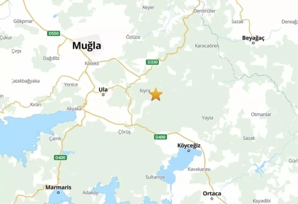 Muğla Köyceğiz’de Şok Deprem: 4.1 Büyüklüğünde Sarsıntı Meydana Geldi