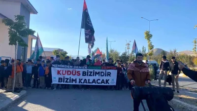 Patnos’ta Filistin Destek Yürüyüşü Binlerce Katılımla Gerçekleşti