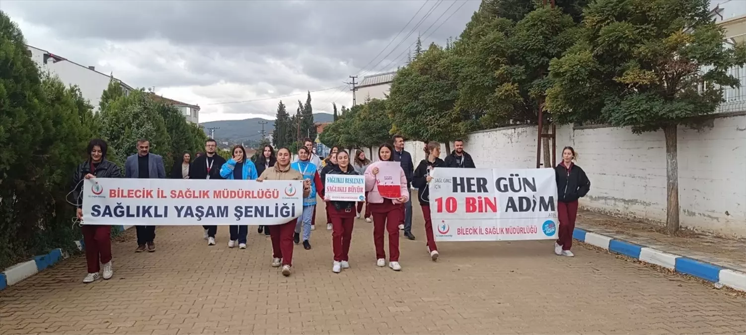 Pazaryeri’nde Sağlık İçin Günlük 10 Bin Adım Yürüyüşü Düzenlendi
