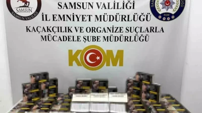 Samsun İlkadım’da Kaçak Sigara Operasyonu: 12 Bin 800 Makaron Ele Geçirildi