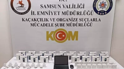 Samsun’da Gümrük Kaçağı Elektronik Eşya Operasyonu Sonucu 25 Cep Telefonu Ele Geçirildi