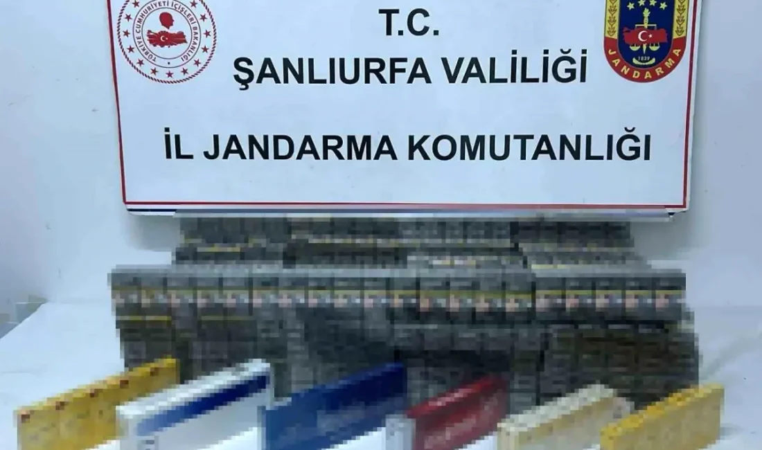 Şanlıurfa'da gerçekleştirilen kaçak sigara