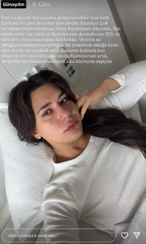Sibil Çetinkaya Sağlık Mücadelesini Sosyal Medyada Paylaştı
