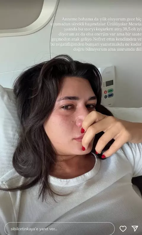Sibil Çetinkaya Sağlık Mücadelesini Sosyal Medyada Paylaştı