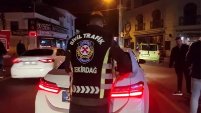 Süleymanpaşa’da Sivil Trafik Denetiminde İlginç Sürücü Olayı
