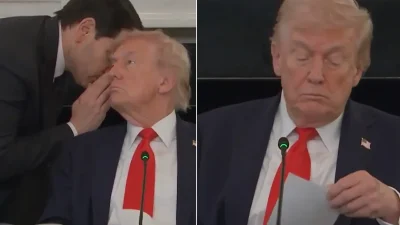 Trump ve Rubio’nun Ortadoğu Özel Toplantısında Gizemli Notla Sürpriz Anlar