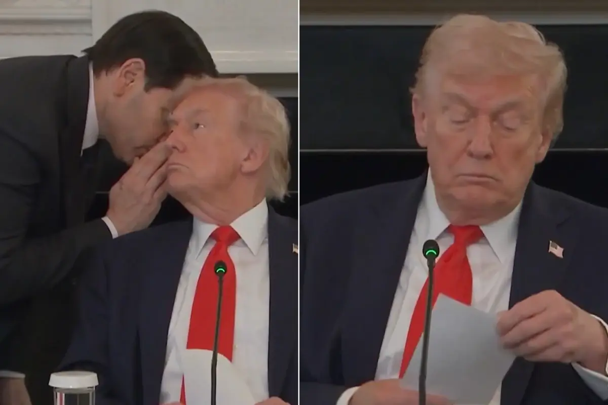 Trump ve Rubio’nun Ortadoğu Özel Toplantısında Gizemli Notla Sürpriz Anlar