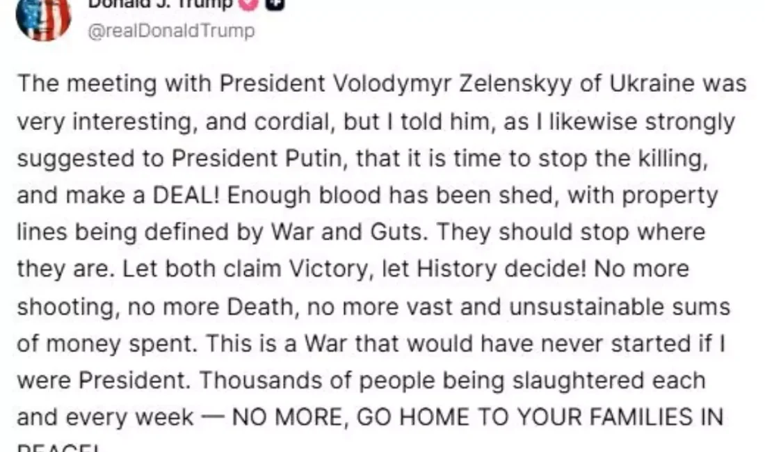 Trump'tan Zelenskiy ile görüşmeye