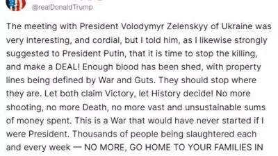 Trump’tan Zelenskiy ile Görüşmeye Yönelik Önemli Açıklamalar