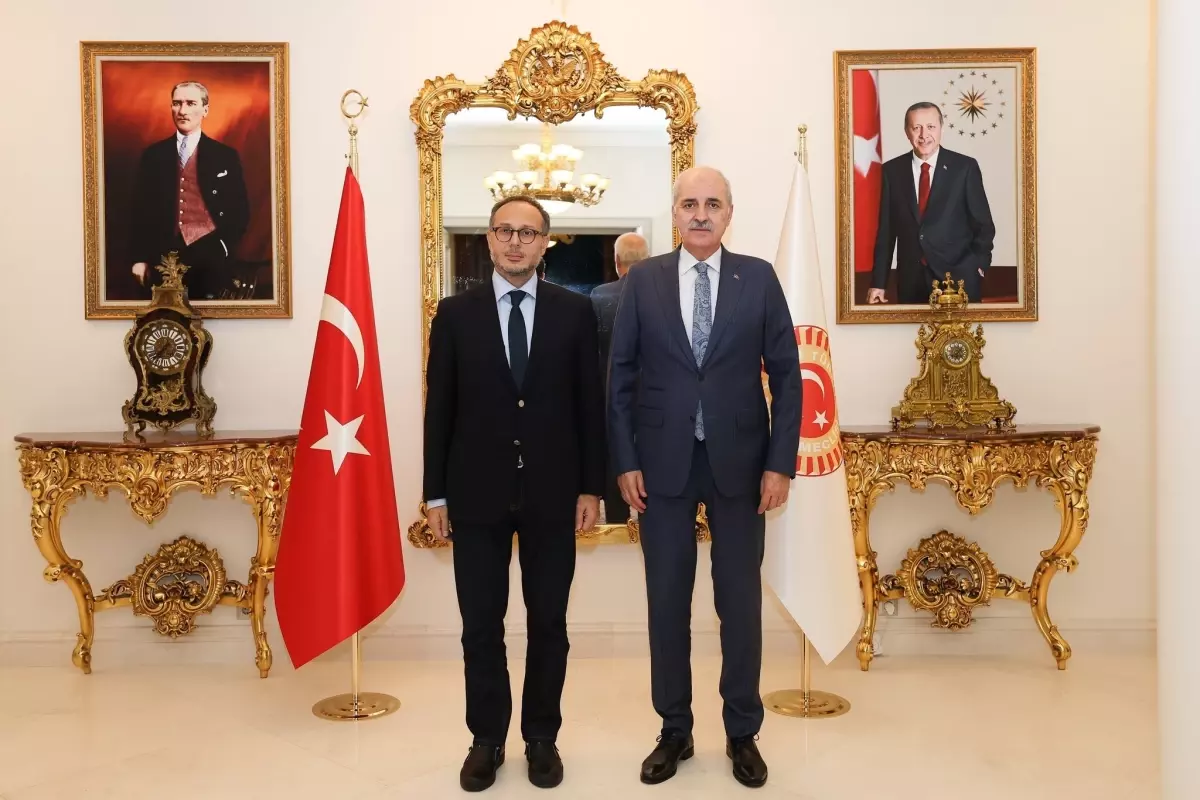 Türkiye Büyük Millet Meclisi Başkanı Numan Kurtulmuş ile TÜRKPA Heyeti Arasında Görüşme