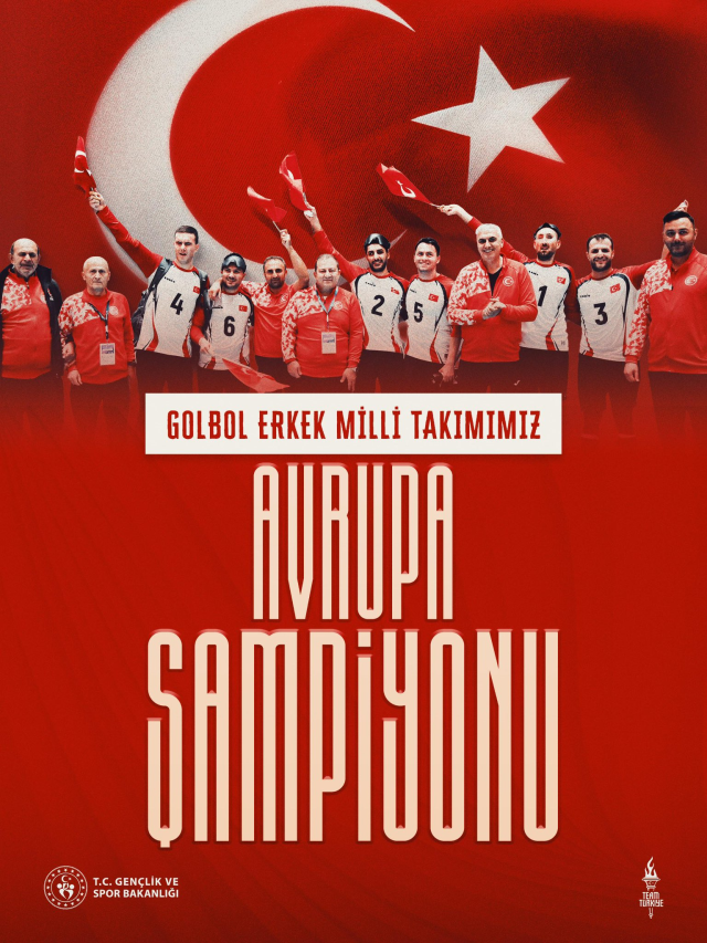 Türkiye Erkek Golbol Takımı Avrupa Şampiyonu Oldu