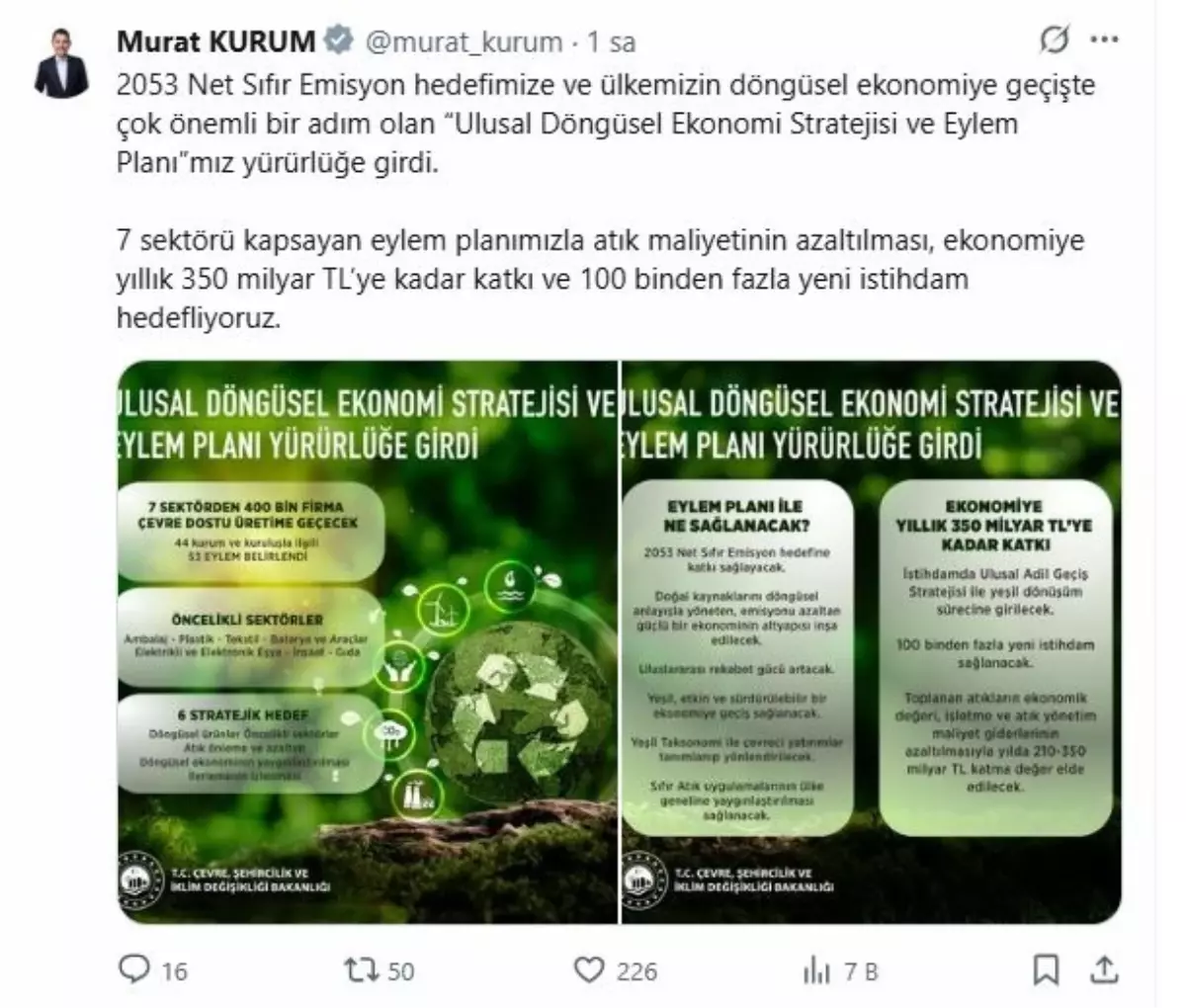 Türkiye’nin Döngüsel Ekonomi Yolculuğu ve Yeni Stratejisi