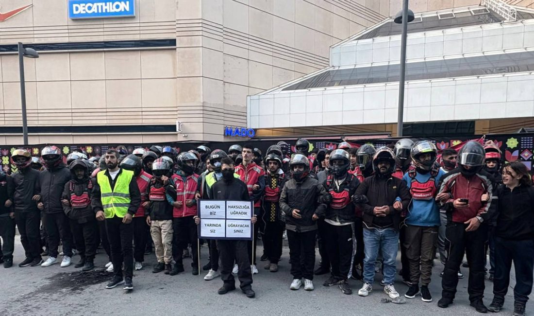 Yemek Sepeti kuryeleri çalışma