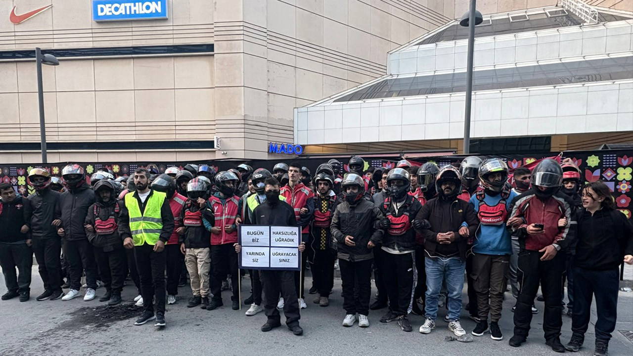 Yemek Sepeti Kuryeleri Çalışma Koşulları İçin Başkaldırdı