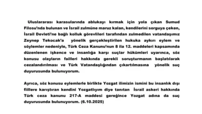 Yozgatlı Vekil Süleyman Şahan’dan İsrailli Asker Hakkında Suç Duyurusu