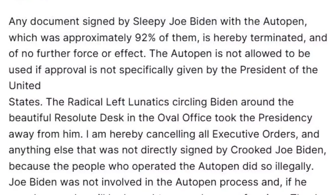 Donald Trump, Biden dönemi