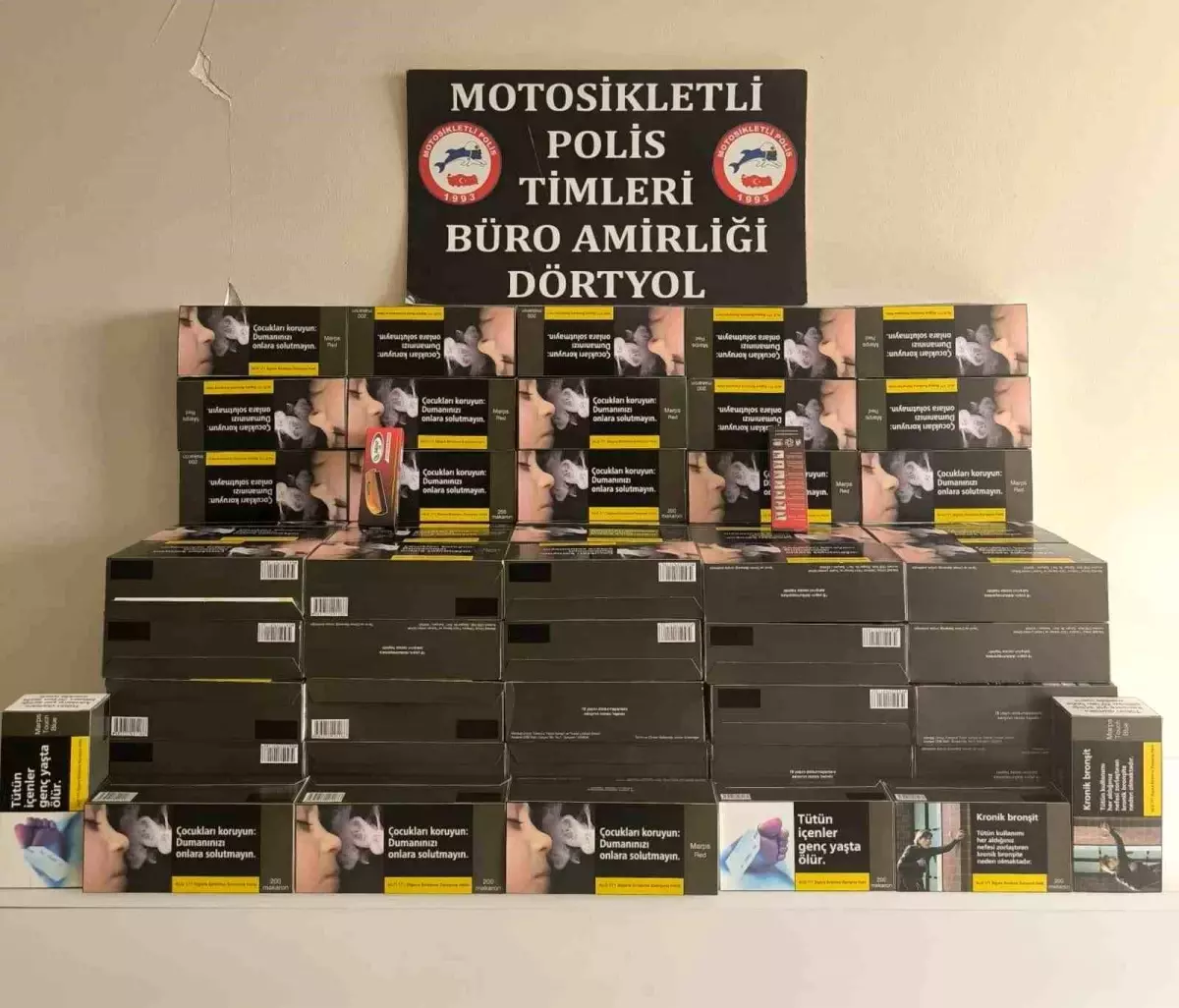Dörtyol’da Yapılan Uygulamada 100 Karton Gümrük Kaçağı Makaron Ele Geçirildi