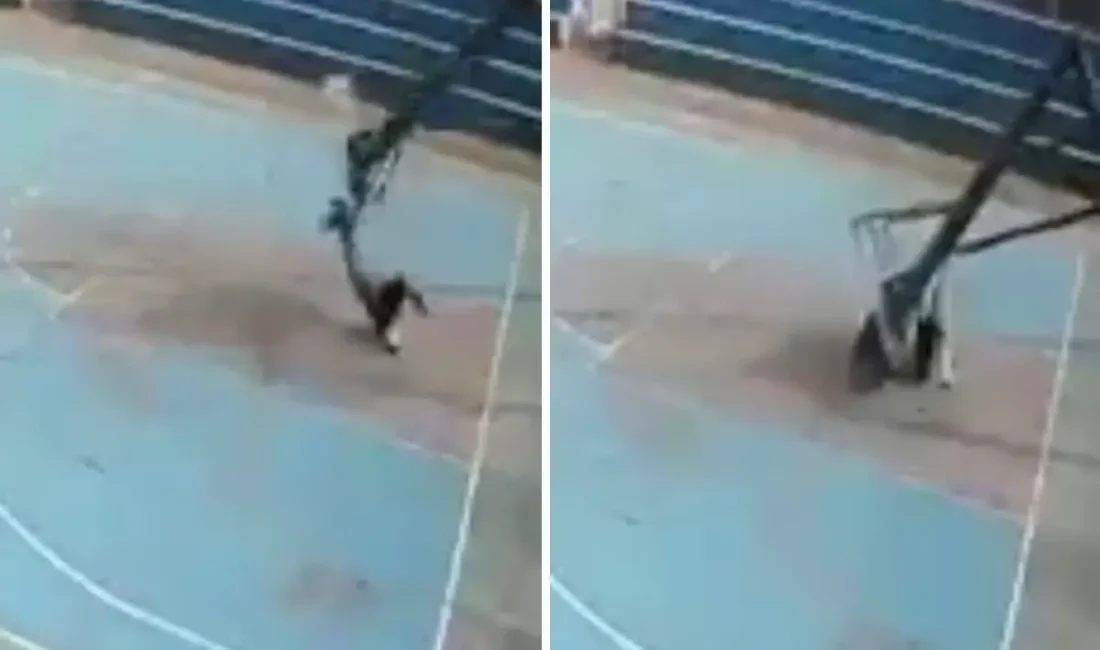 Genç basketbolcunun talihsiz olayı