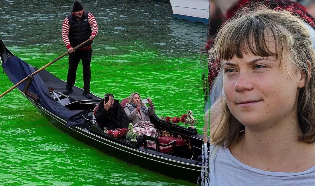 Greta Thunberg’in Venedik protestosuna