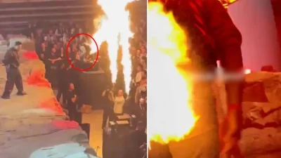 Lvbel C5 Konseri Sırasında Talihsiz Olay: Alevlerin İçinde Kalan Genç Güvenlik Ekiplerinin Hızıyla Kurtarıldı