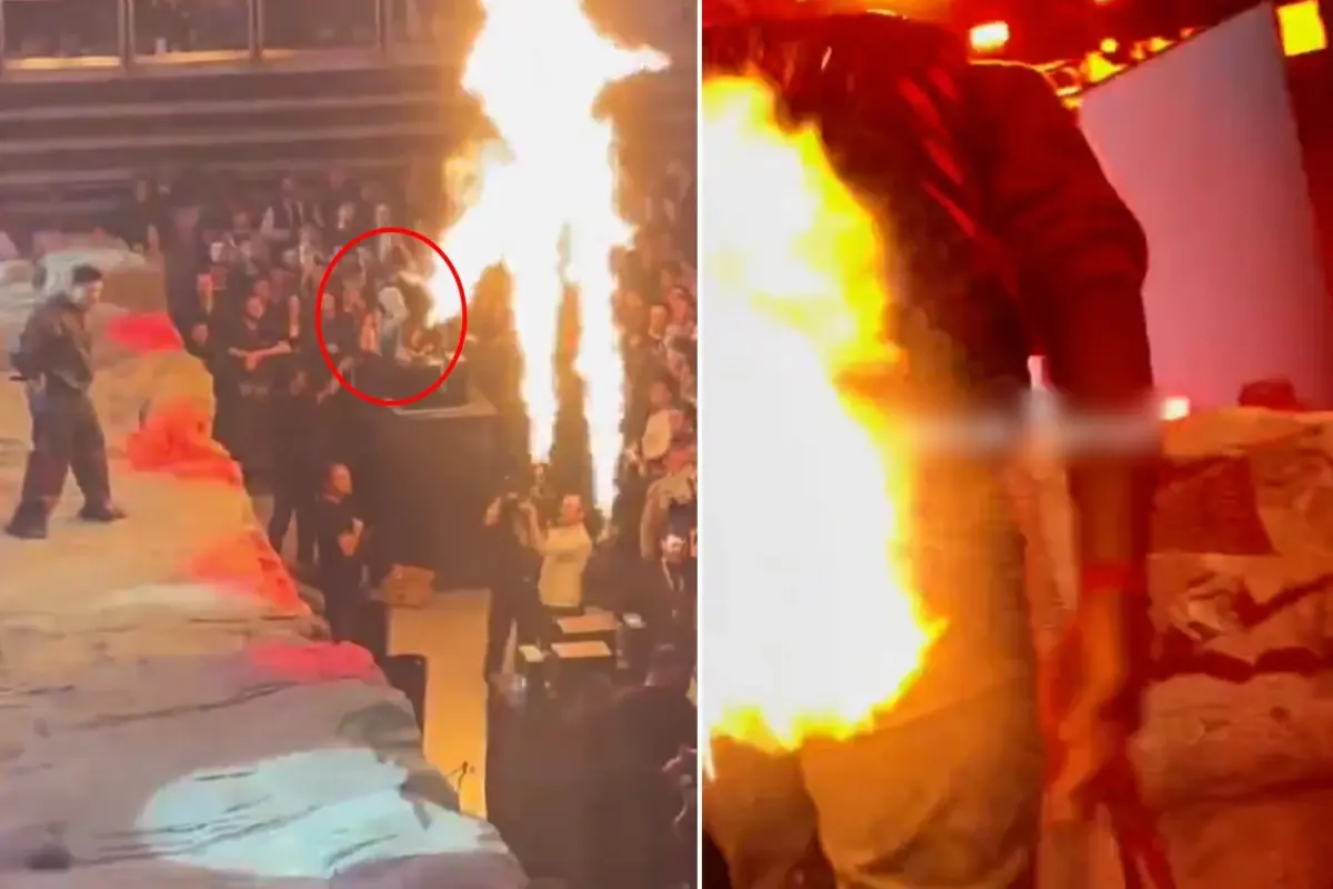 Lvbel C5 Konseri Sırasında Talihsiz Olay: Alevlerin İçinde Kalan Genç Güvenlik Ekiplerinin Hızıyla Kurtarıldı