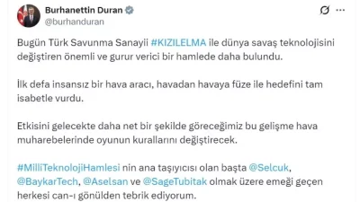 Milli Savunma Sanayimizin Gurur Dönemi: KIZILELMA Projesi ve Gelişmeler