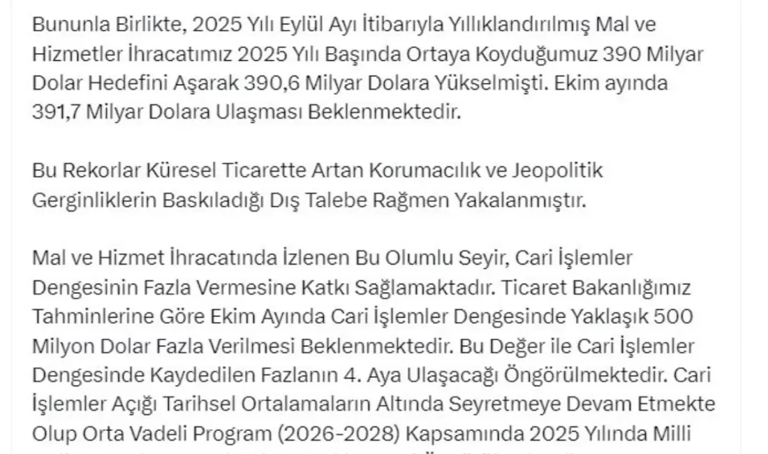 Türkiye'nin ekonomik ivmesi, ticaret