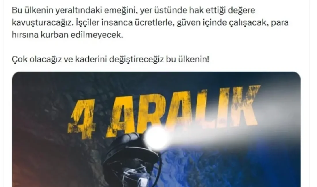 4 Aralık Dünya Madenciler