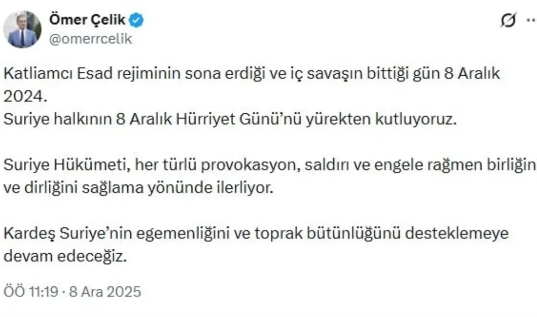 AK Parti Sözcüsü Ömer