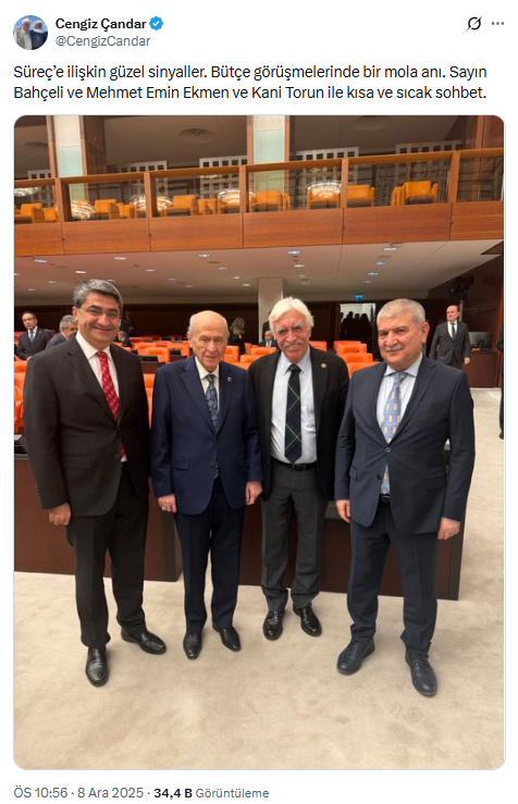 DEM Partili Vekil, Bahçeli ile Fotoğraf Paylaştı