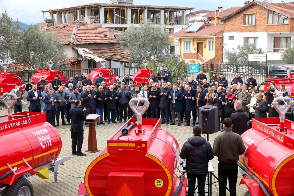Bilecik’te Yangın Söndürme Kapasitesi Güçlendirildi: Yeni Tankerler Köylere Ulaştırıldı
