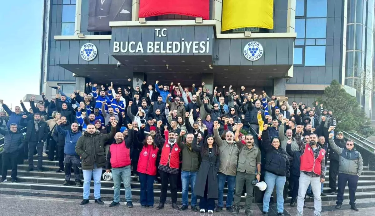 Buca Belediyesi İşçileri Ekim Maaşı ve TİS Farkları İçin Ateş püskürtüyor