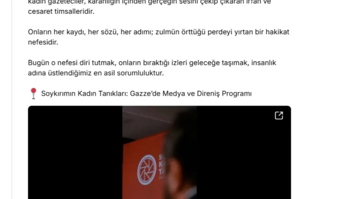 Emine Erdoğan, Gazze’deki kadın