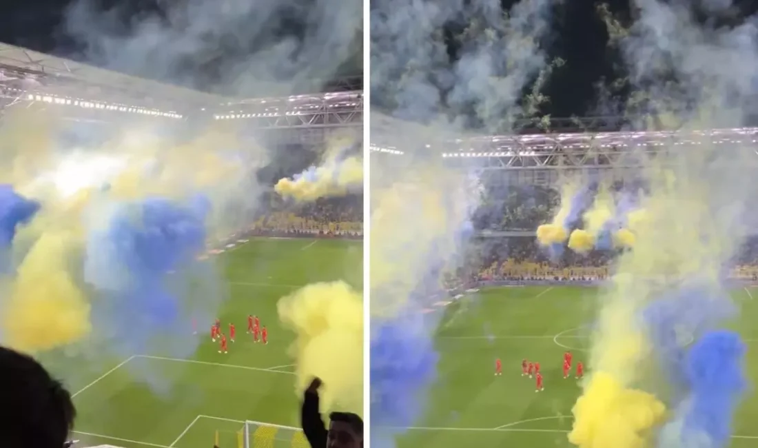 Fenerbahçe-Galatasaray derbisi öncesi tribünlerde