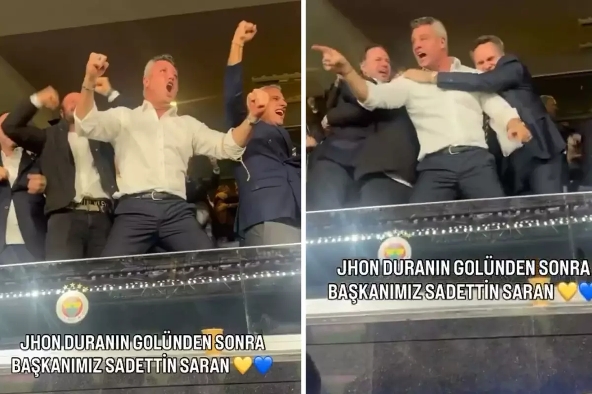 Fenerbahçe’nin Son Dakikadaki Golüyle Coşku Dorukta: Başkan Sadettin Saran’ın Anları