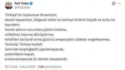 Feti Yıldız’dan Terörsüz Türkiye Hedefine Vurgulu Destek
