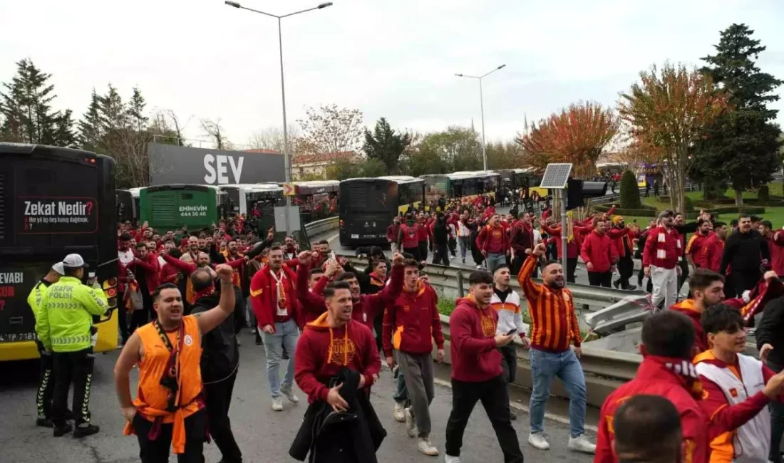 Galatasaray taraftarları, derbi günü