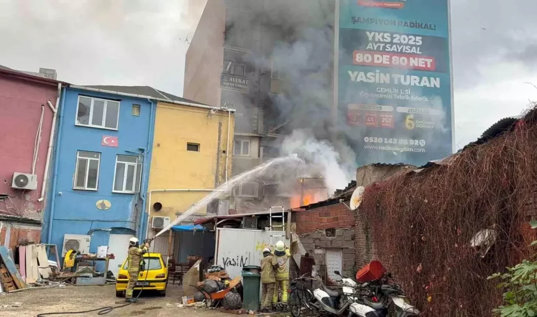 Gemlik'teki pide imalathanesinde çıkan