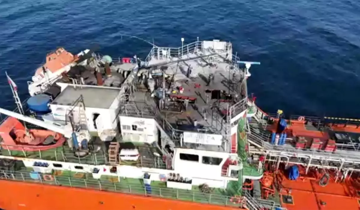 Gürcistan’a Yüklenen Ayçiçeği Yağı Tankeri Sinop’ta Güvenlik Kontrolünde