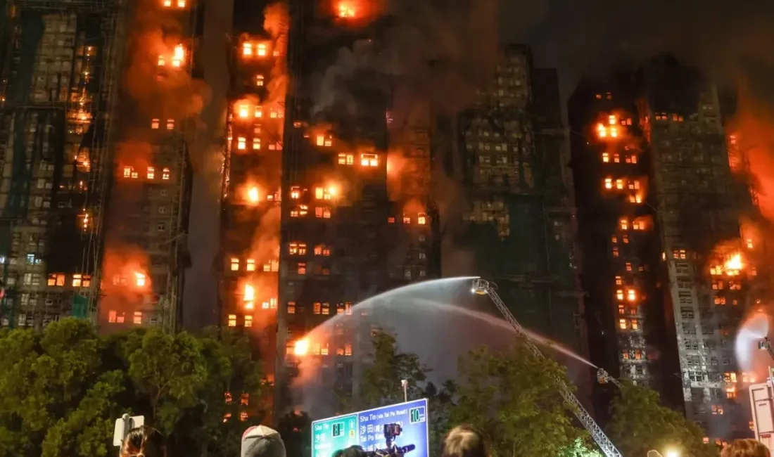 Hong Kong yangın felaketinin