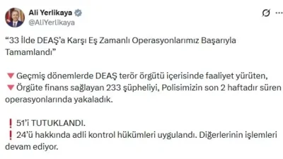 İçişleri Bakanlığı’ndan DEAŞ Operasyonlarına Büyük Rekor