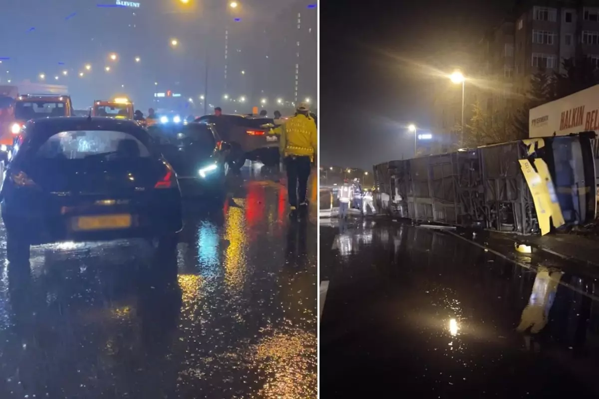 İstanbul’da Gece Yağışları ve Trafik Kazaları: Son Durum
