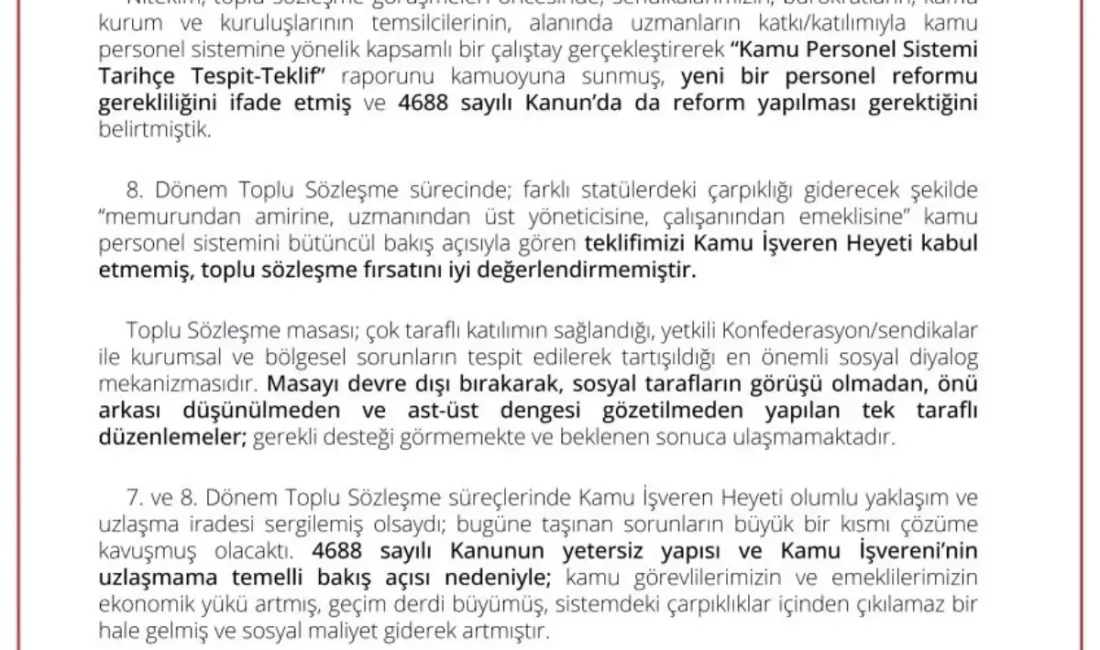 Kamu Personel Reformu ve