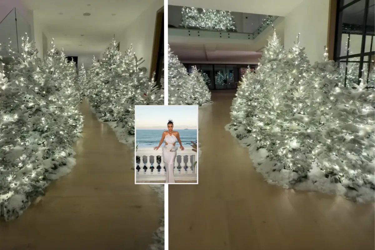 Kim Kardashian’ın Gösterişli Noel Dekorasyonu Sosyal Medyada Gündem Oldu
