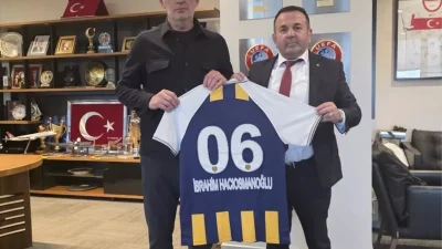 MKE Ankaragücü Başkanı Nuri Muhammet Yaman’ın TFF Ziyareti ve Hediye Takdimi