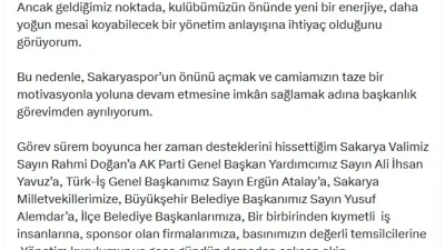 Muhammet Kıratlı’dan Sakaryaspor’dan Ayrılık Açıklaması